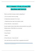PECT Module 2 PreK-4 Exam 2026 Questions and Answers