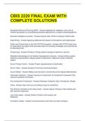 CBIS 2220 FINAL EXAM WITH COMPLETE SOLUTIONS