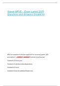 Hawaii MPJE &ndash; Exam Latest 2025  Questions and Answers Graded A&plus;