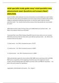 retail specialist study guide navy&sol; retail specialist navy advancement exam Questions and answers New&excl;&excl; 2025&sol;2026 