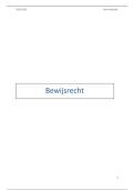 BEWIJSRECHT 