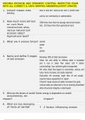 VIRGINIA EROSION AND SEDIMENT CONTROL INSPECTOR EXAM WITH ALL CORRECT & 100&percnt; VERIFIED ANSWERS&vert;LATEST UPDATE&vert;ALREADY GRADED A&plus;