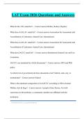 LAT Exam 2026 Questions and Answers