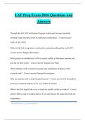 LAT Bundled Tests 2026 Questions and Answers