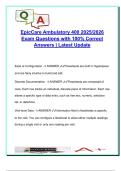 EpicCare Ambulatory 400 &ndash; 2025&sol;2026 &ndash; 90 Verified Questions and Answers &ndash; Flowsheets&comma; OCC&comma; Preference Lists&comma; SmartSets