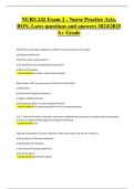 NURS 242 &ndash; Exam 2 &lpar;2024 Latest&rpar; &vert; Nurse Practice Acts&comma; BON&comma; and Laws &ndash; Verified Questions and Answers &lpar;A&plus; Graded&rpar;