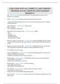 CISEC EXAM WITH ALL CORRECT & 100&percnt; VERIFIED ANSWERS&vert;ACTUAL COMPLETE EXAM&vert;ALREADY GRADED A&plus;