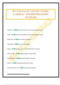 PN 1210 EXAM 2 STUDY GUIDE&colon; CARDIAC AND RESPIRATORY SYSTEMS