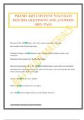 PRAXIS ART CONTENT 5134 EXAM 2025&sol;2026 QUESTIONS AND ANSWERS 100&percnt; PASS