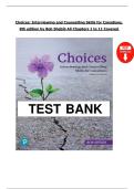 Choices&colon; Interviewing and Counselling Skills for Canadians &lpar;9th Edition&rpar; &ndash; Bob Shebib &ndash; Test Bank with Complete Answers