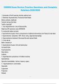 CMSRN Exam Review Practice Questions and Complete Solutions &lpar;2025&sol;2026&rpar; &ndash; Full Medical-Surgical Nursing Certification Guide