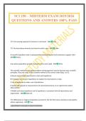 SCI 250 &ndash; MIDTERM EXAM 2025&sol;2026 QUESTIONS AND ANSWERS 100&percnt; PASS