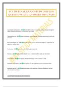 SCI 250 FINAL EXAM STUDY 2025&sol;2026 QUESTIONS AND ANSWERS 100&percnt; PASS