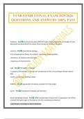 UCSB EEMB 2 FINAL EXAM 2025&sol;2026 QUESTIONS AND ANSWERS 100&percnt; PASS