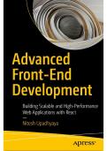 Advanced Front-End Development &vert; Building Scalable and High-Performance Web Applications with React &vert; Nitesh Upadhyaya&period;PDF