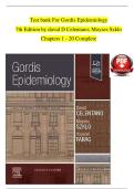 TEST BANK For Gordis Epidemiology&comma; 7th Edition By David D Celentano&semi; Moyses Szklo&comma; Verified Chapters 1 - 20&comma; Complete Newest EDITION 2025