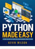 Python Made Easy &lpar;2024&rpar; - Wilson &ndash; pdf