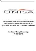 Pvl1501 EXAM PACK 2025 UPDATED QUESTIONS AND ANSWERS.RECENT WITH MANY MORE QUESTIONS TO STUDY ,WELL EXPLAINED ANSWERS.   Excellence Through Knowledge A+ CONCEPTS