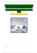 Test Bank Advanced Practice Nursing in the Care of Older Adults 3rd Edition &lpar;Kennedy-Malone&comma; 2023&rpar; Chapter 1-23 &vert; All Chapters
