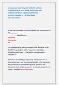jurisprudence Exam Maryland  2025&vert;2026  ACTUAL  COMPREHENSIVE REAL  EXAM QUESTIONS AND                     CORRECT ANSWERS &lpar;VERIFIED ANSWERS&rpar;                                   ALREADY GRADED A&plus; &vert; NEWEST EXAM  &vert;                                         JUST
