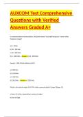 AUXCOM Test Comprehensive Questions with Verified Answers Graded A&plus;