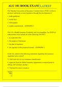 ALU 101 BOOK EXAM QUESTIONS AND ANSWERS 2025