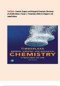 Test Bank - General&comma; Organic&comma; and Biological Chemistry&colon; Structures of Life 6th Edition &lpar; Karen C&period; Timberlake&comma; 2020&rpar; All Chapters 1-24&vert; Latest Edition