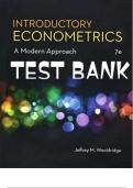Test Bank for Introductory Econometrics&colon; A Modern Approach&comma; 5th Edition by Jeffrey M&period; Wooldridge