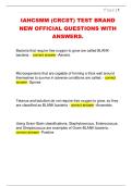IAHCSMM &lpar;CRCST&rpar; TEST BRAND  NEW OFFICIAL QUESTIONS WITH  ANSWERS&period;