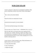 NUR 2243 EXAM QUESTIONS AND ANSWERS 2025