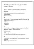 PTAC Equipment Class Recording Questions With Complete Solutions