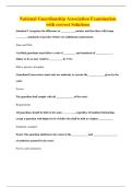 National Guardianship Association Examination with correct Solutions