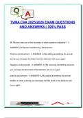 TVMA CVA Exam 2025&sol;2026 &ndash; 80 Practice Questions with Verified Answers &vert; Texas Veterinary Assistant Certification &vert; Safety&comma; Animal Handling&comma; Medical Terminology