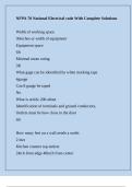 NFPA 70 National Electrical code With Complete Solutions