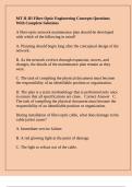 MT II-III Fiber-Optic Engineering Concepts Questions With Complete Solutions