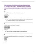 FIRE MARSHAL &ndash; STATE FIRE MARSHAL LICENSING EXAM  QUESTIONS AND CORRECT ANSWERS &lpar;VERIFIED ANSWERS&rpar;  PLUS RATIONALES 2025&vert;2026 Q&A &vert; INSTANTDOWNLOAD  PDF 