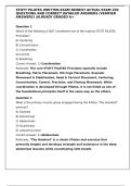 STOTT PILATES &ndash; Complete Written Exam with 250 Verified Questions and Answers &lpar;Instructor Certification Prep&rpar;
