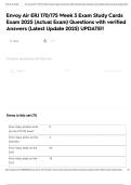 Envoy Air ERJ 170&sol;175 Week 3 Exam Study Cards Exam 2025 &lpar;Actual Exam&rpar; Questions with verified Answers &lpar;Latest Update 2025&rpar; UPDATE&excl;&excl;