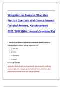 Compilation Bundle for StraighterLine Business Ethics Final Exams Practice Questions And Correct Answers &lpar;Verified Answers&rpar; Plus Rationales 2025&vert;2026 Q&A &vert; Instant Download Pdf