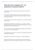 Htmt 213 Test 4 chapters 10 &ndash; 14 questions & answers rated A&plus;