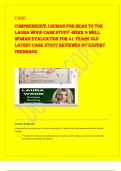 Case  COMPREHESIVE I HUMAN for HEAD TO TOE  LAURA WOOD CASE STUDY -WEEK 9 WELL  WOMAN EVALUATION FOR 41 YEARS OLD  LATEST CASE STUDY REVIEWED BY EXPERT  FEEDBACK