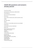 CNUR 203 questions and answers already passed