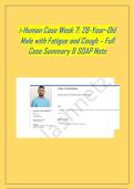i-Human Case Week 7&colon; 28-Year-Old Male  Reason for Encounter&colon; Fatigue and Cough  Location&colon; Outpatient clinic with X-ray&comma; ECG&comma; and laboratory capabilities  Full Case  Summary & SOAP Note NEWEST CASE 2025 