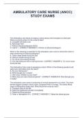 Ambulatory Care Nurse &lpar;ANCC&rpar; Exam Guide &ndash; Practice Questions & Answers
