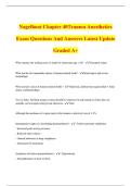 Nagelhout Chapter 40Trauma Anesthetics Exam Questions And Answers Latest Update Graded A&plus;