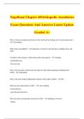 Nagelhout Chapter 45Orthopedic Anesthetics Exam Questions And Answers Latest Update Graded A&plus;