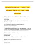 Nagelhout Pharmacology 1 Cardiac Exam 2 Questions And Answers Latest Update Graded A&plus;