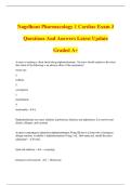Nagelhout Pharmacology 1 Cardiac Exam 3 Questions And Answers Latest Update Graded A&plus;