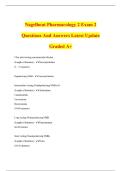 Nagelhout Pharmacology 2 Exam 2 Questions And Answers Latest Update Graded A&plus;