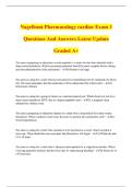 Nagelhout Pharmacology cardiac Exam 3 Questions And Answers Latest Update Graded A&plus;